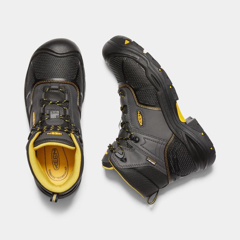 Keen Logandale Waterproof Soft Toe - Erkek Iş Botu - Siyah - Türkiye (714695KXZ)